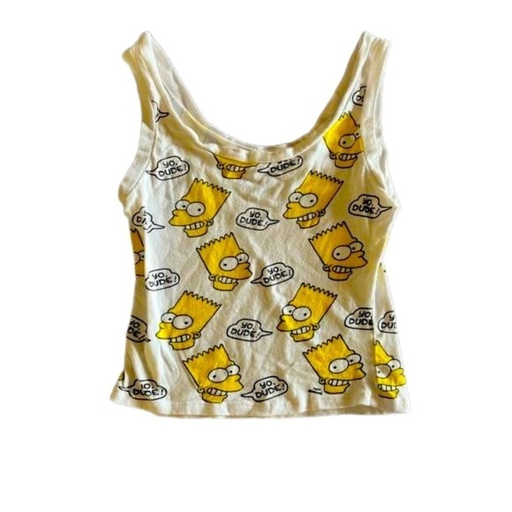 The  Simpsons Bart Simpson Crop Top Tank Size XS
